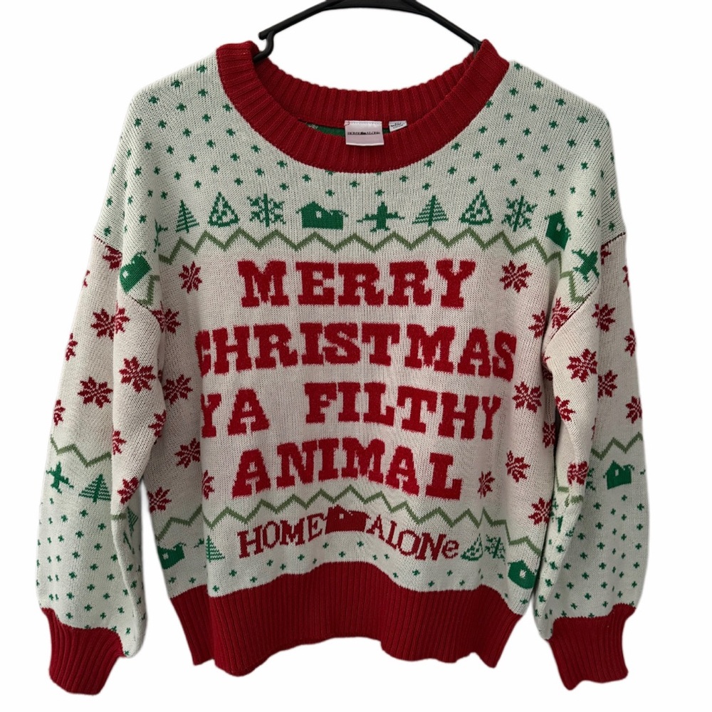 Festive Red and Green Holiday Sweater
